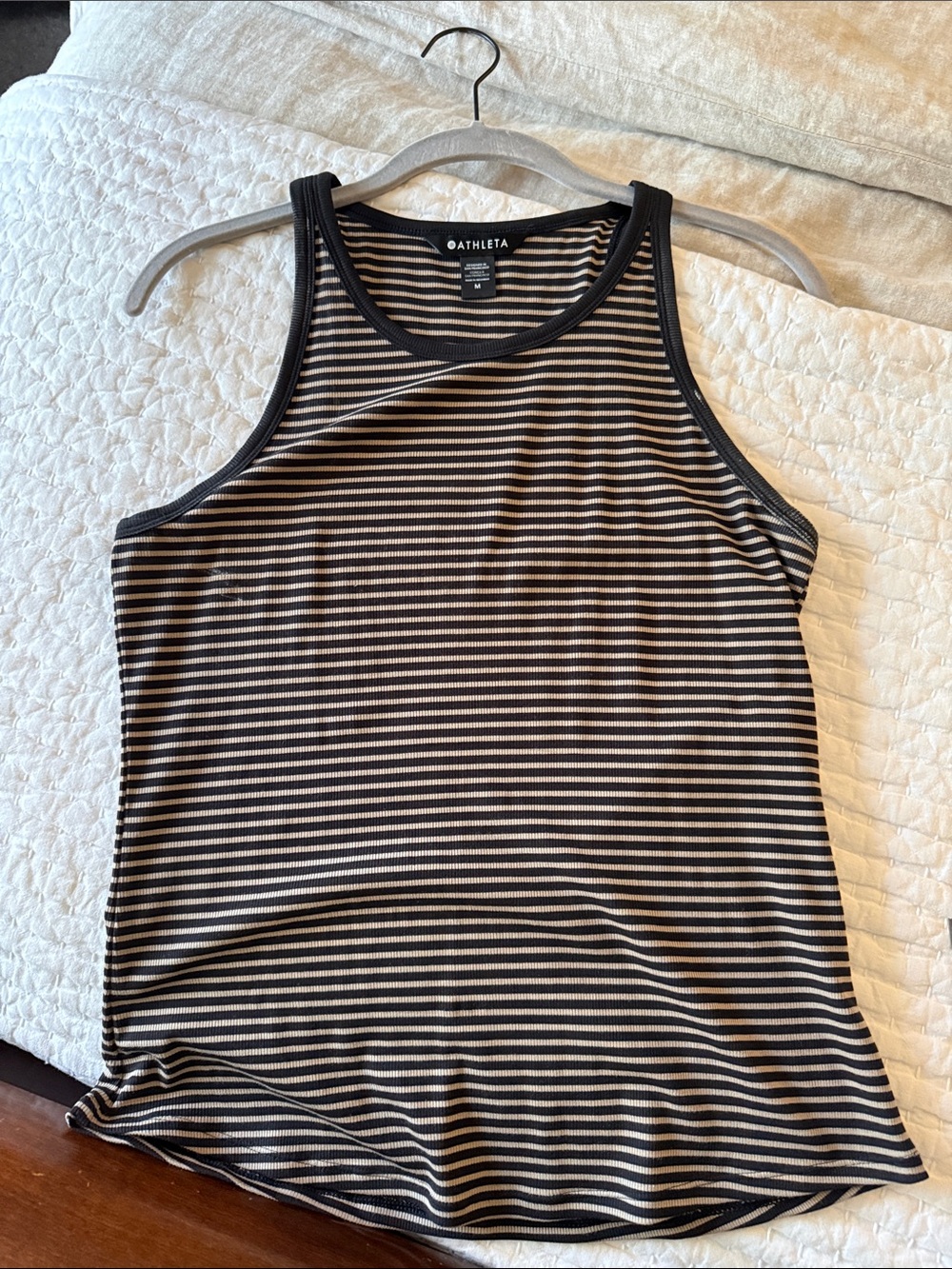 Athleta high neck stretchy tank NWOT